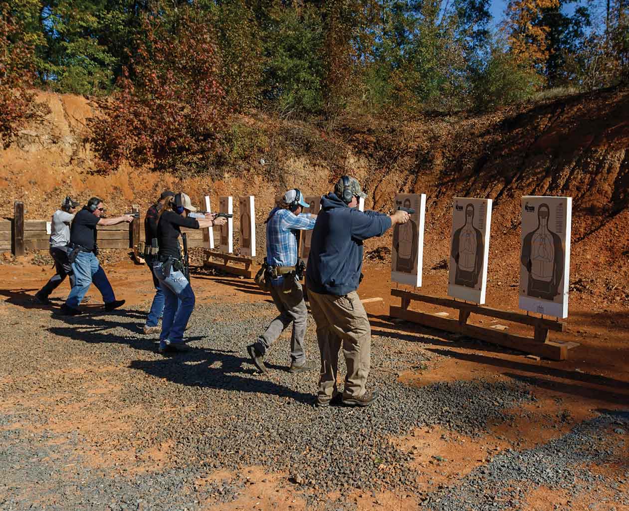 target shooting at close range
